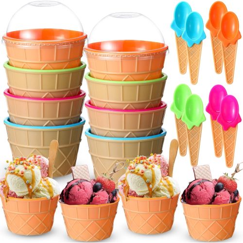 Plastic Icecream Cups Set