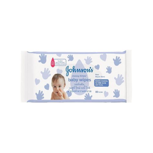 Johnsons Baby Wipes 80 No