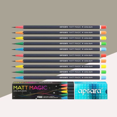 Apsara Matt Magic Pencil Box 10 N