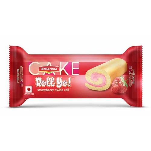 Britannia Rollyo Cake Strwberry