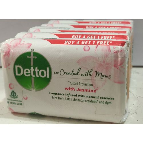 Dettol &amp; Jasmine Soap 5 No