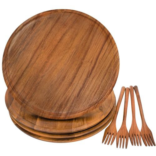 Wood Plates Big Set