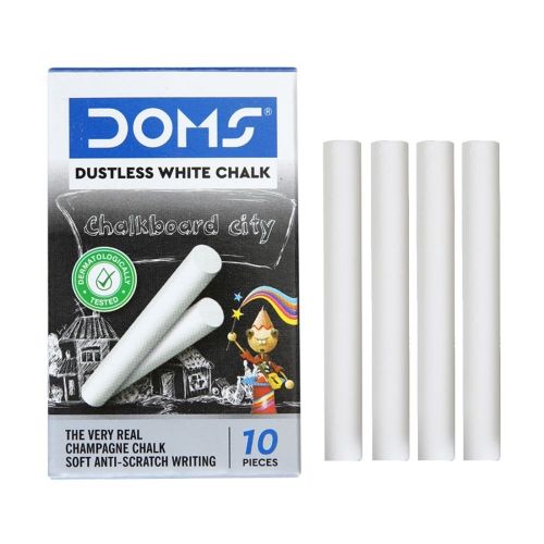 Doms White Chalk 10 Pc