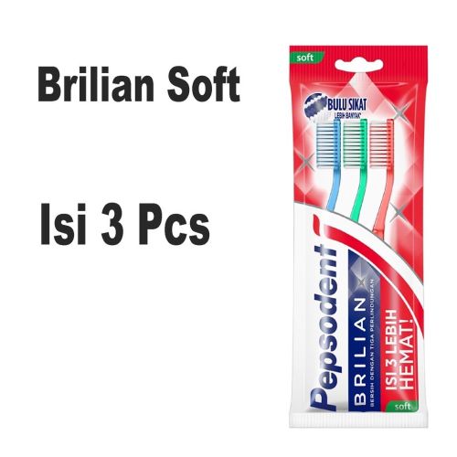 Pepsodent Soft Brush 3 Pack