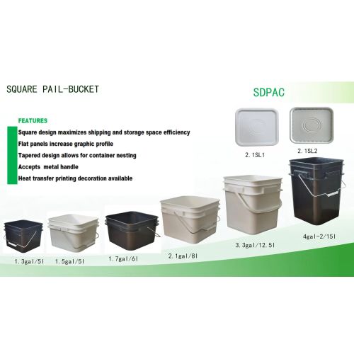 Square Bucket 20 Ltr