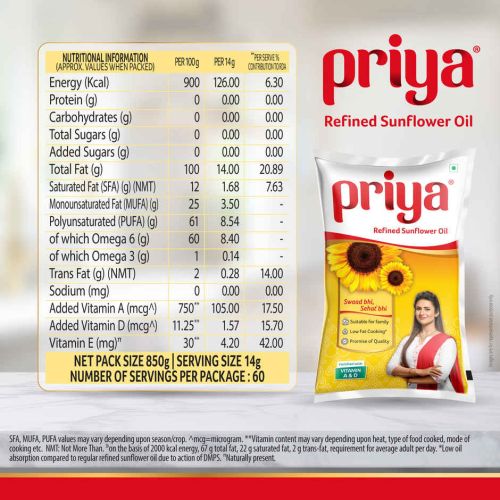 Priya Snflwr Oil 5 Ltr