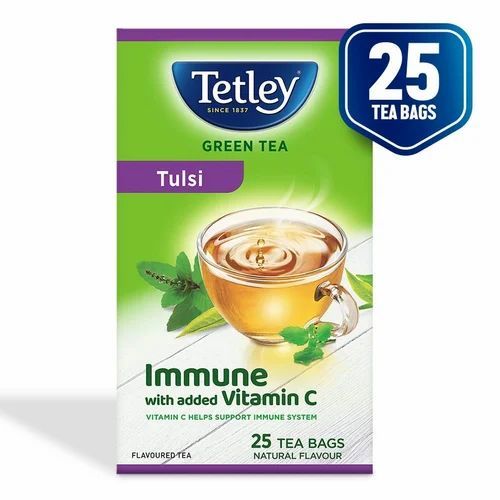 Tetley Green Tea Tulsi Natura 10 Bags